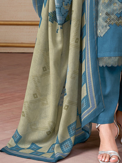 Ehsas Elegant Pure Cotton Kurta Set with Dupatta