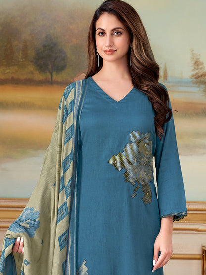 Ehsas Elegant Pure Cotton Kurta Set with Dupatta