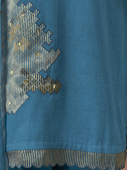 Ehsas Royal Pure Cotton Kurta Set with Dupatta