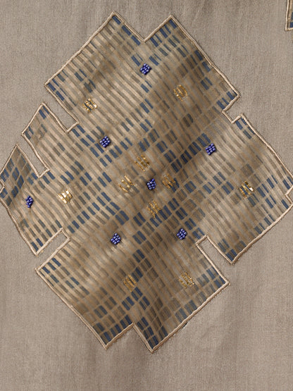 Ehsas Royal Pure Cotton Kurta Unstitched  Set with Dupatta