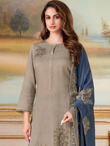 Ehsas Elite Pure Cotton Kurta Set with Dupatta
