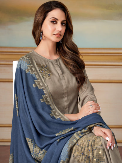 Ehsas Elegant Pure Cotton Kurta Set with Dupatta