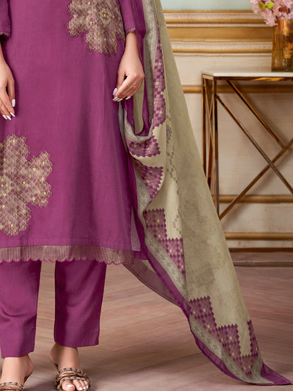 Ehsas Elegant Pure Cotton Kurta Set with Dupatta