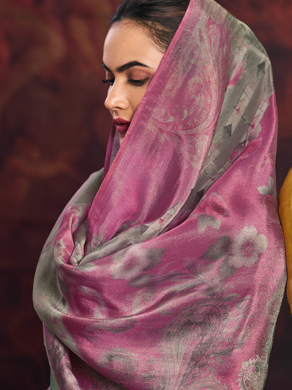 DISHITA WINE Pure  Simmer Suit Set with Exquisite Handwork, Elegant Embroidery & Thread Detailing
