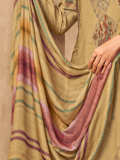 Rang Saaj Royale Pure Muslin Silk Kurta Unstitched Set with Dupatta