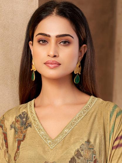 Rang Saaj Royale Pure Muslin Silk Kurta Unstitched Set with Dupatta