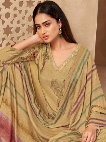 Rang Saaj Royale Pure Muslin Silk Kurta Unstitched Set with Dupatta