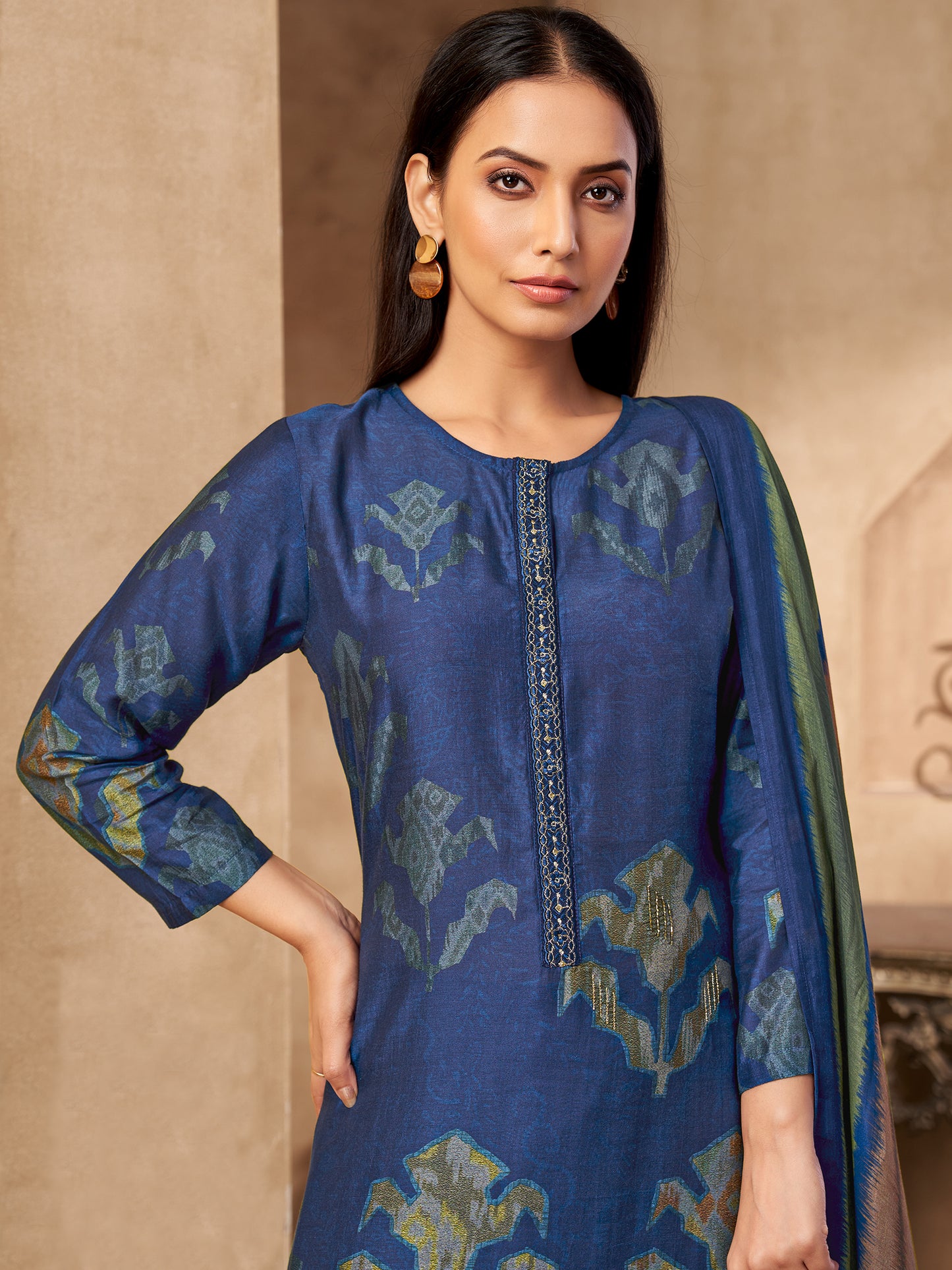 Rang Saaj Elegance Pure Muslin Silk Kurta Set with Dupatta