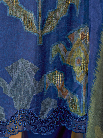 Rang Saaj Elegance Pure Muslin Silk Kurta Set with Dupatta