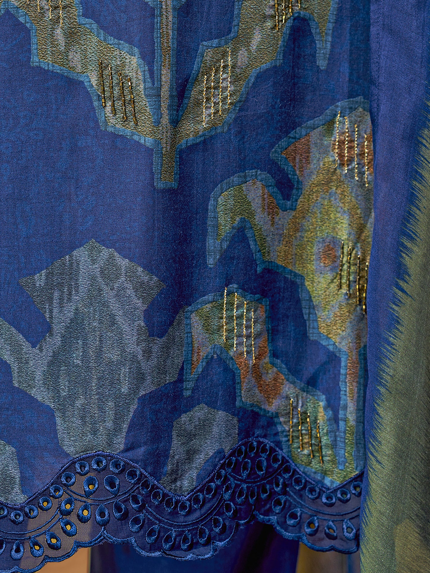 Rang Saaj Royale Pure Muslin Silk Kurta Unstitched Set with Dupatta