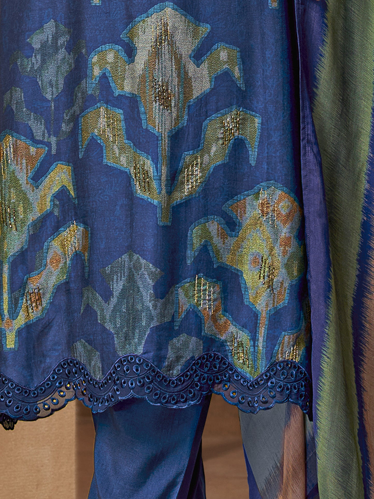 Rang Saaj Elegance Pure Muslin Silk Kurta Set with Dupatta