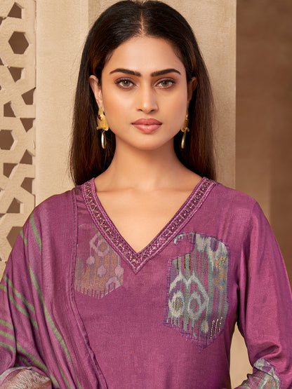 Rang Saaj Elegance Pure Muslin Silk Kurta Set with Dupatta