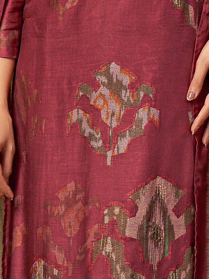 Rang Saaj Royale Pure Muslin Silk Kurta Unstitched Set with Dupatta