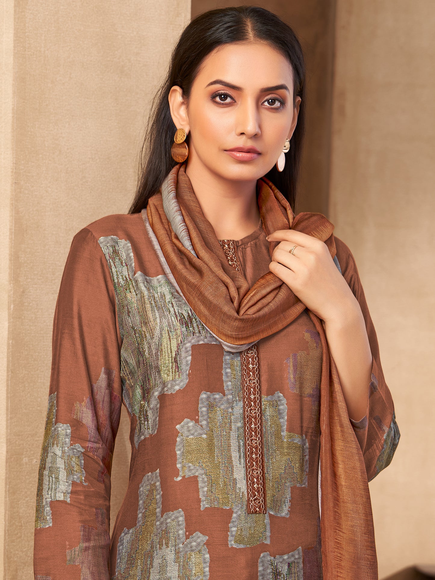 Rang Saaj Elegance Pure Muslin Silk Kurta Set with Dupatta