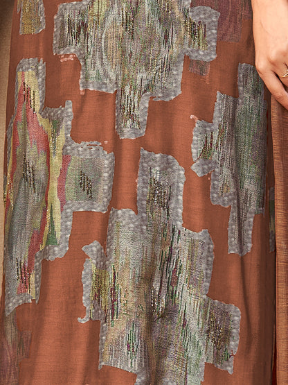 Rang Saaj Royale Pure Muslin Silk Kurta Unstitched Set with Dupatta