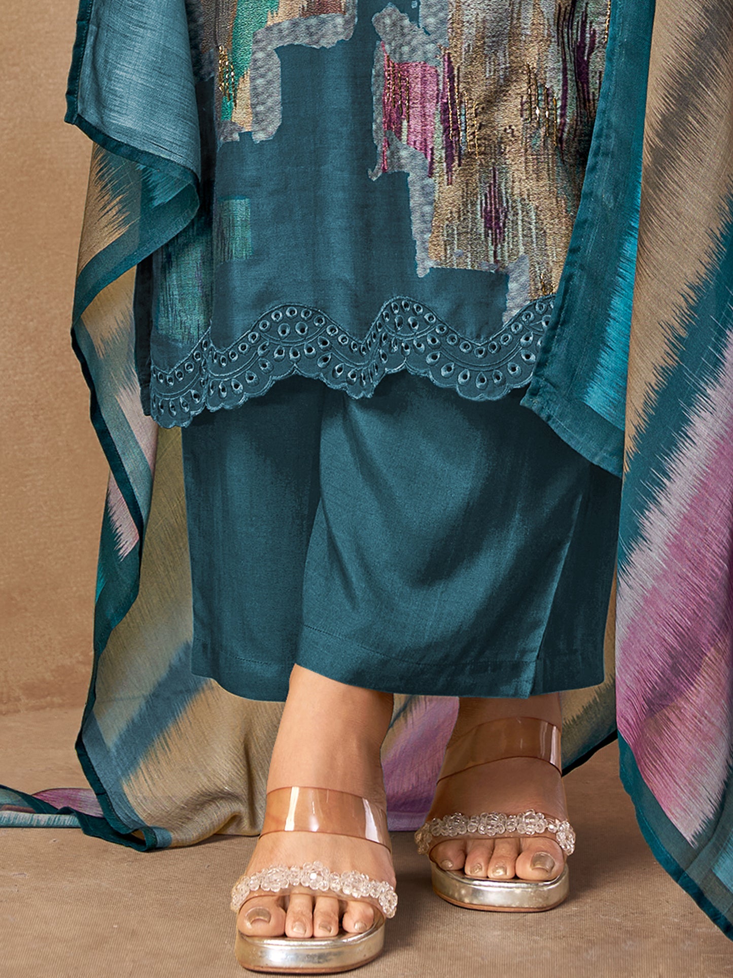 Rang Saaj Elegance Pure Muslin Silk Kurta Set with Dupatta