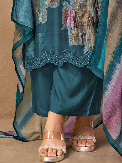 Rang Saaj Elegance Pure Muslin Silk Kurta Set with Dupatta