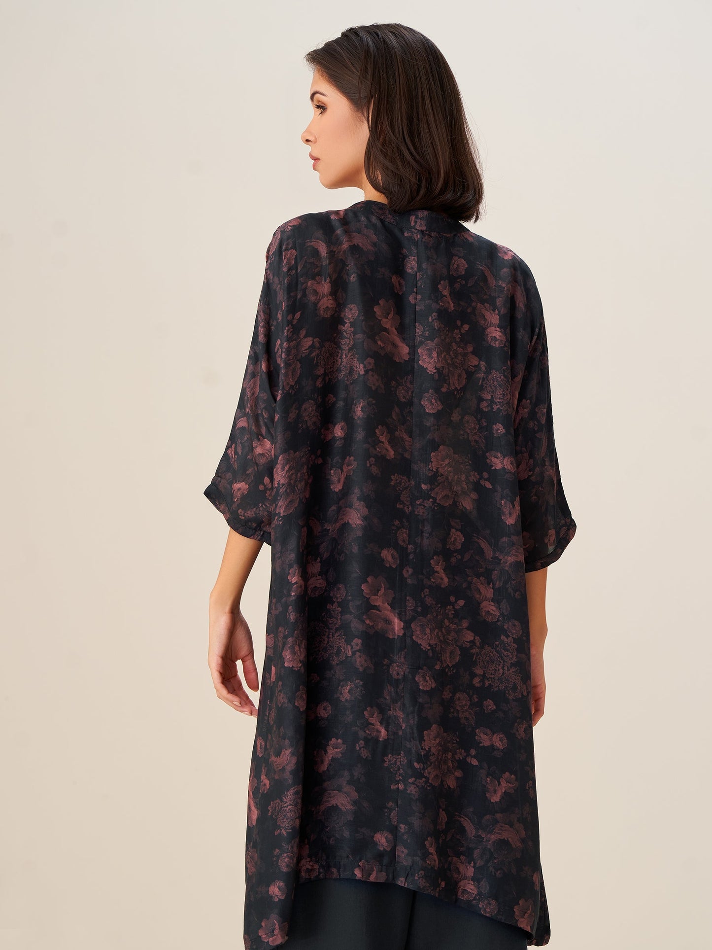 Graceful Digital Print Tunic Top
