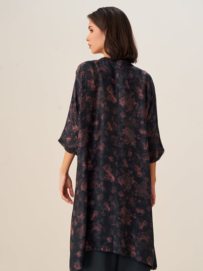 Graceful Digital Print Tunic Top