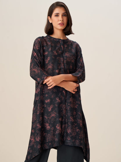 Graceful Digital Print Tunic Top