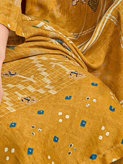 Raahil Shine Pure Shimmer Silk Kurta Set with Dupatta