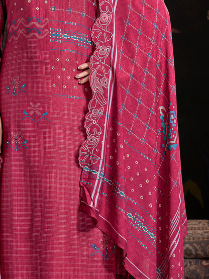 Raahil Gleam Pure Shimmer Silk Kurta Set with Dupatta