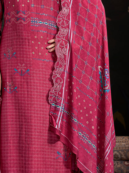 Raahil Noor Pure Shimmer Silk Kurta Set with Dupatta