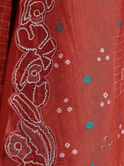 Raahil  Pure  Shimmer Silk Kurta Set with Dupatta