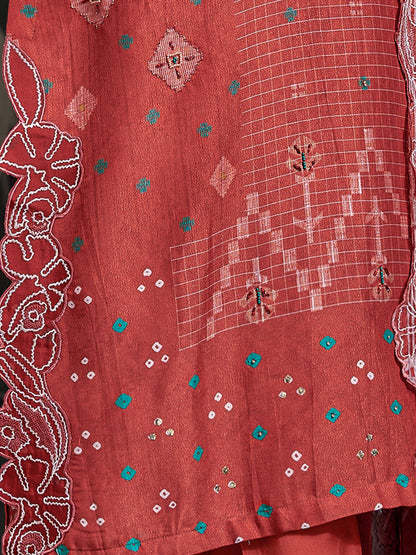 Raahil Noor Pure Shimmer Silk Kurta Set with Dupatta