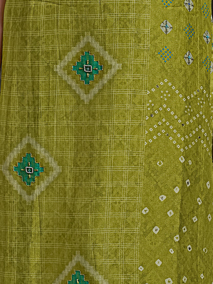 Raahil Gleam Pure Shimmer Silk Kurta Set with Dupatta