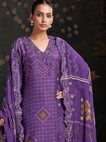 Raahil Moonlit Pure Shimmer Silk Kurta Unstitched Set with Dupatta