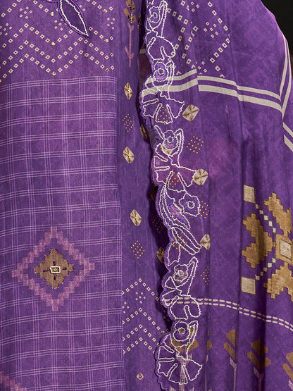 Raahil  Pure  Shimmer Silk Kurta Set with Dupatta