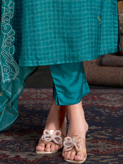 Raahil Gleam Pure Shimmer Silk Kurta Set with Dupatta