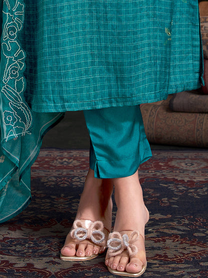 Raahil Noor Pure Shimmer Silk Kurta Set with Dupatta