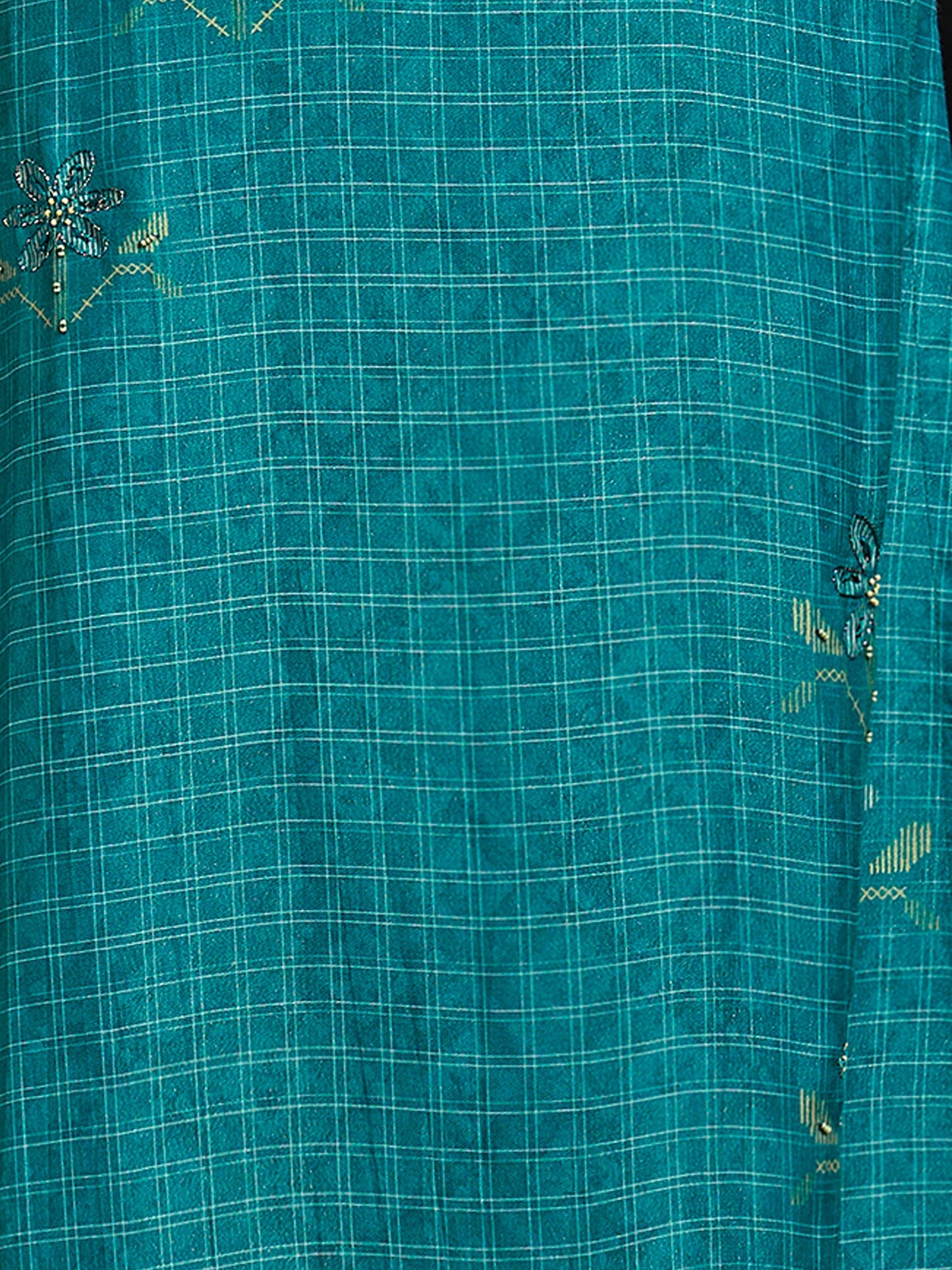 Raahil Shine Pure Shimmer Silk Kurta Unstitched Set with Dupatta