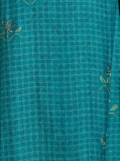 Raahil Shine Pure Shimmer Silk Kurta Unstitched Set with Dupatta