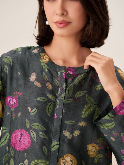 Celestia Luxe Digital Print Top