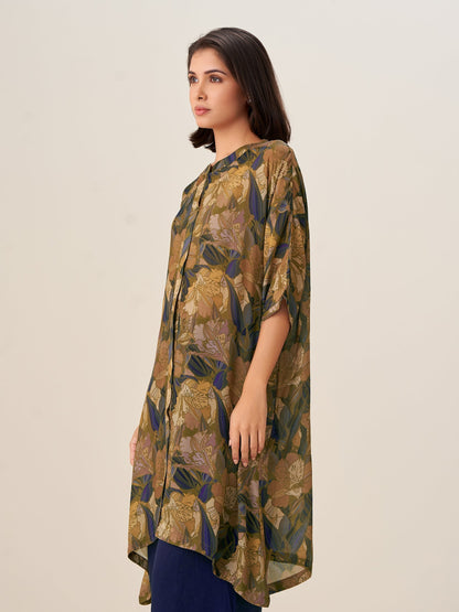 Stylish Digital Print Tunic Top