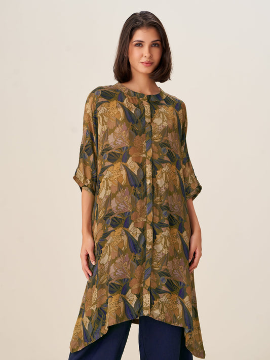 Ethnic Digital Print Tunic Top