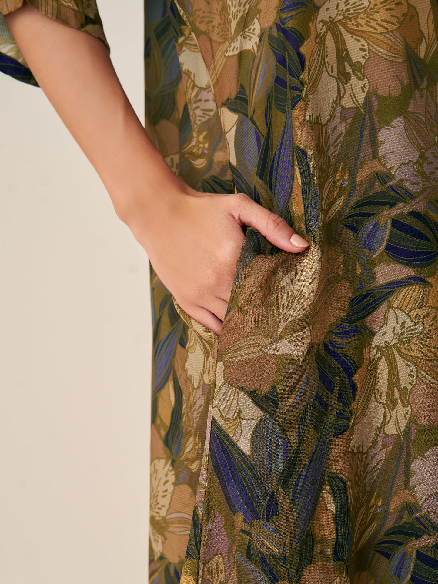 Graceful Digital Print Tunic Top