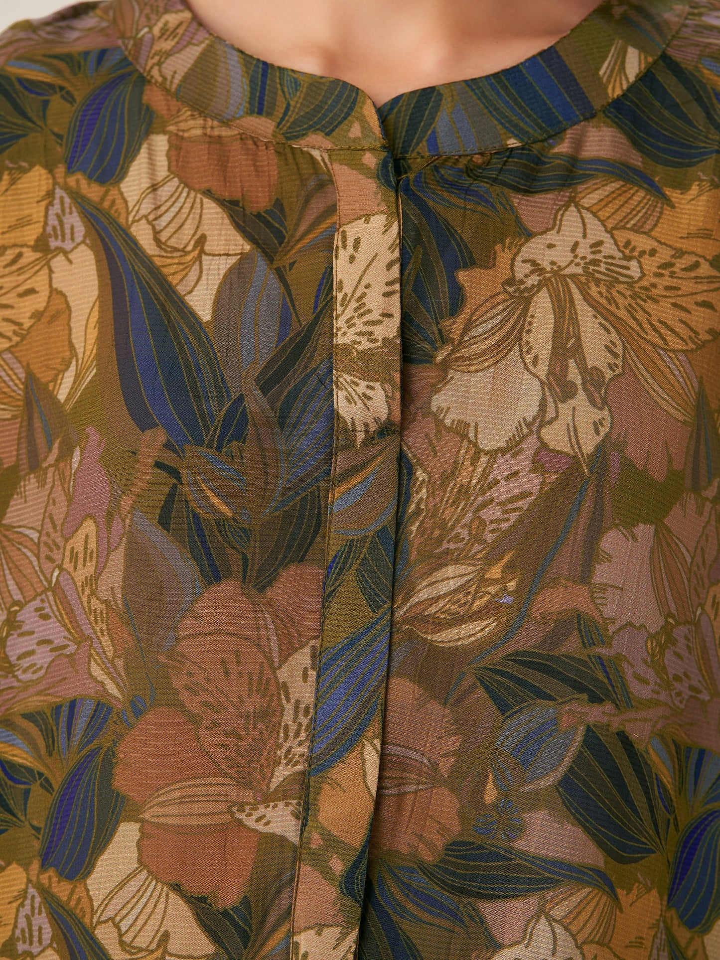 Graceful Digital Print Tunic Top