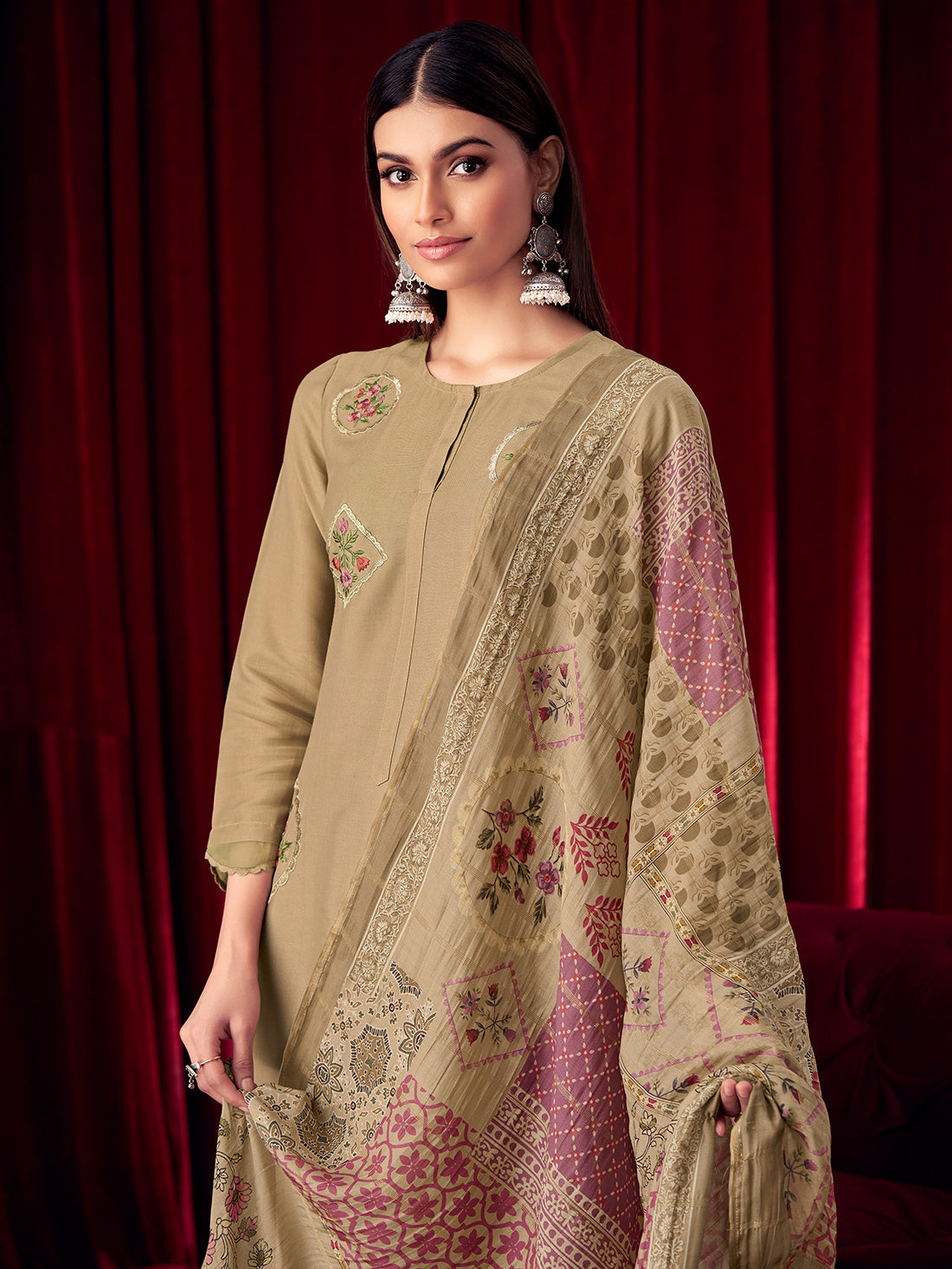 SANDALI CHIKU Suit Set With Fancy Embroidery Work