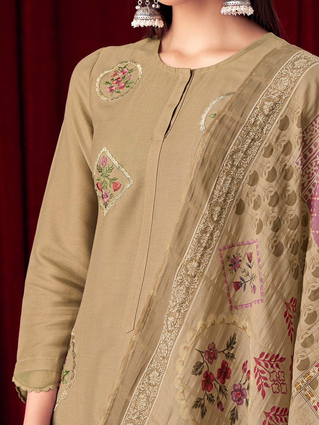 SANDALI CHIKU Suit Set With Fancy Embroidery Work