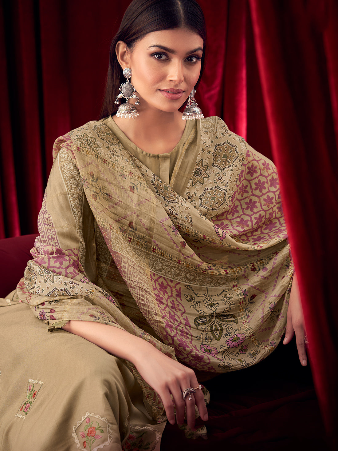 SANDALI CHIKU Suit Set With Fancy Embroidery Work