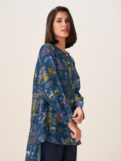 Serenique Fashion Digital Print Top
