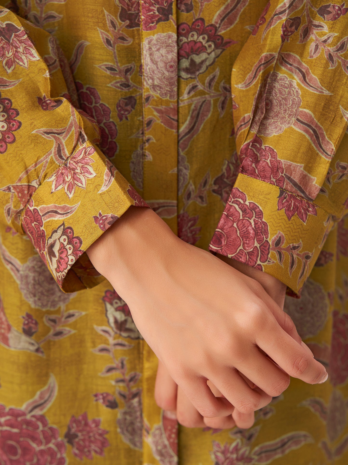 Elegant Digital Print Tunic Top