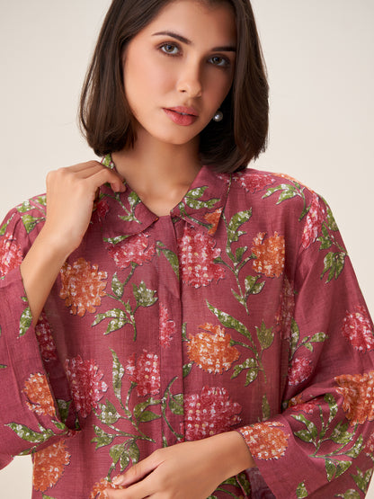 Velora Luxe Digital Print Top