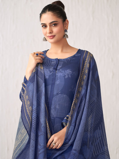 Jhil Mil Luxe Italian Satin  Kurta Set with Dupatta