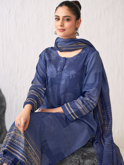 Jhil Mil Classic Italian Satin  Kurta Set with Dupatta