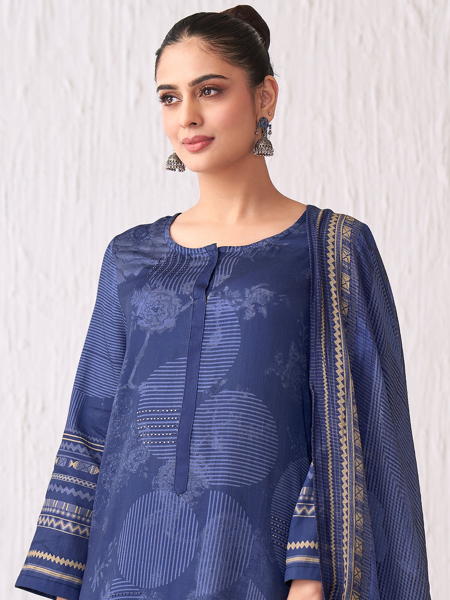 Jhil Mil Classic Italian Satin  Kurta Set with Dupatta